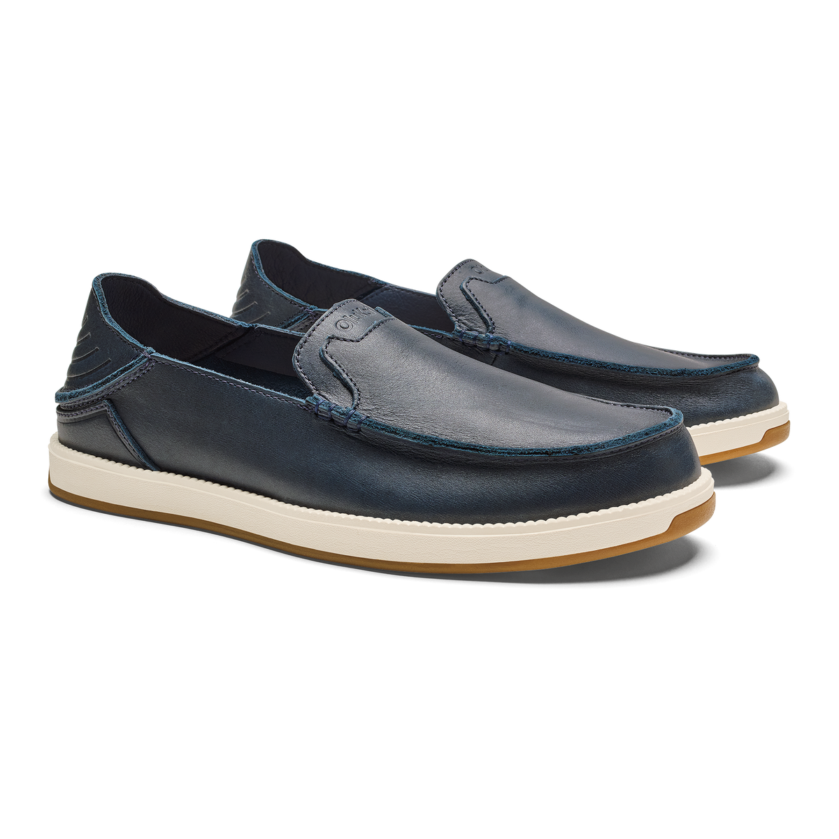 OluKai Best Price | Kākaha Nia Men‘s Suede Slip-On Shoes - Mood Indigo