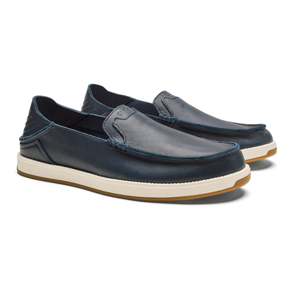 OluKai Best Price | Kākaha Nia Men‘s Suede Slip-On Shoes - Mood Indigo