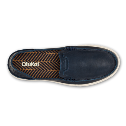 OluKai Best Price | Kākaha Nia Men‘s Suede Slip-On Shoes - Mood Indigo