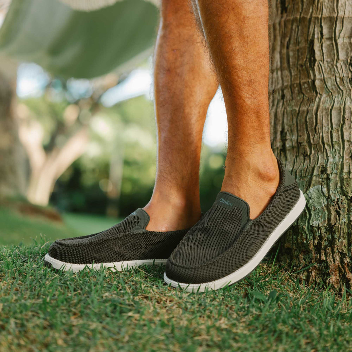 OluKai Deals | Kākaha Mesh Men‘s Slip-On Shoes - Nori