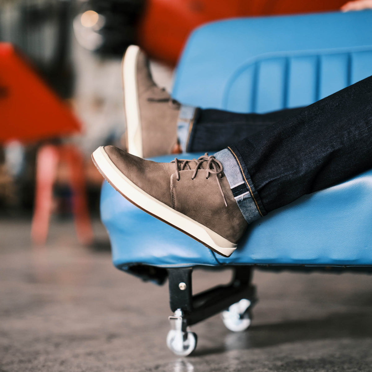 OluKai Special Offer | Papakū 'Ili Men’s Waterproof Leather Boots- Mustang