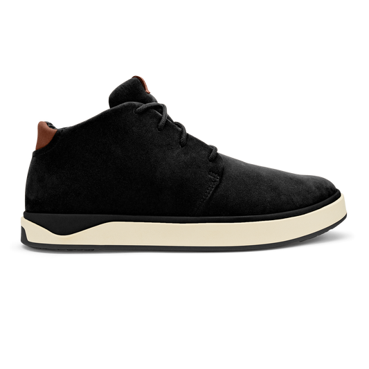 OluKai Special Offer | Papakū 'Ili Men’s Waterproof Leather Boots- Black