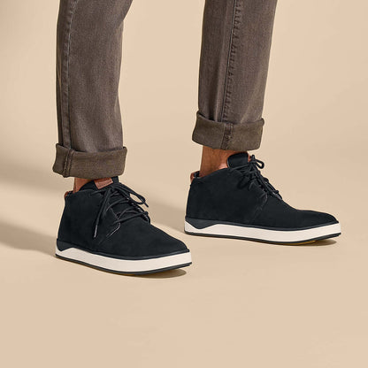 OluKai Special Offer | Papakū 'Ili Men’s Waterproof Leather Boots- Black