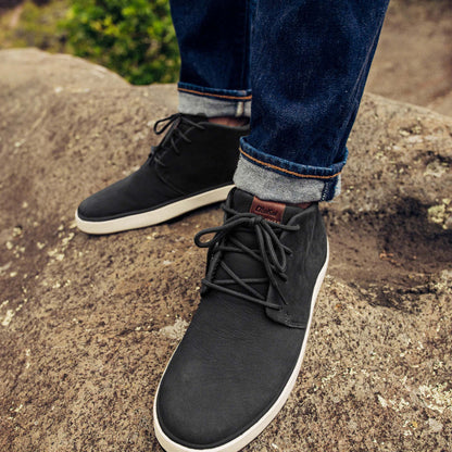 OluKai Special Offer | Papakū 'Ili Men’s Waterproof Leather Boots- Black