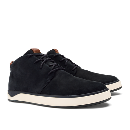 OluKai Special Offer | Papakū 'Ili Men’s Waterproof Leather Boots- Black