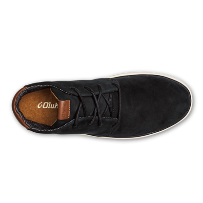 OluKai Special Offer | Papakū 'Ili Men’s Waterproof Leather Boots- Black