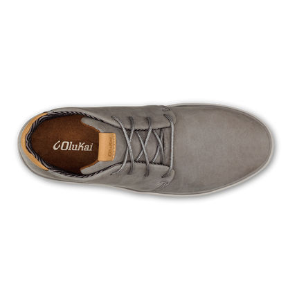 OluKai Trending | Papakū 'Ili Men’s Waterproof Leather Boots- Graphite