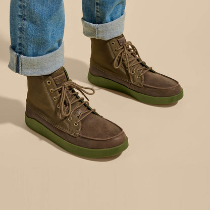 OluKai Customer Favorite | Mōlina Men’s Waterproof Leather Boots - Mustang Hanu