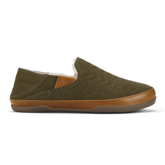 OluKai Trusted | Hanohano Men’s Waxed Canvas Slippers - Husk