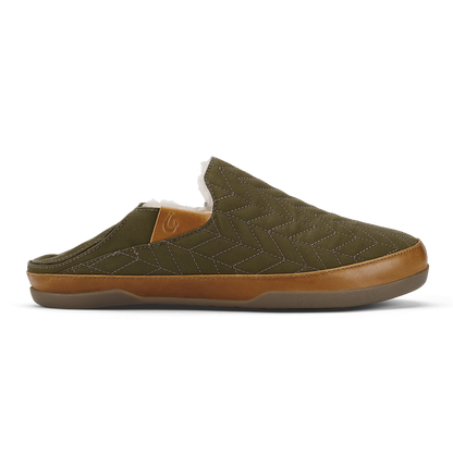 OluKai Trusted | Hanohano Men’s Waxed Canvas Slippers - Husk