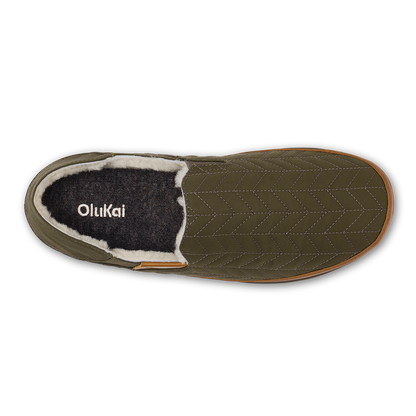 OluKai Trusted | Hanohano Men’s Waxed Canvas Slippers - Husk