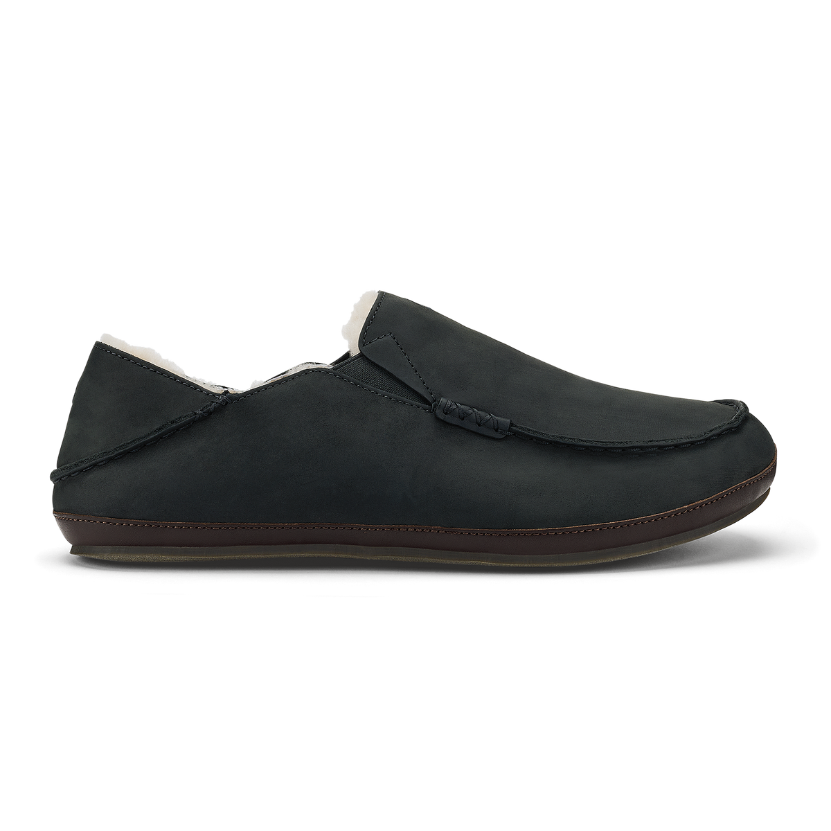 OluKai Premium | Moloā Slipper - Black / Dk Java