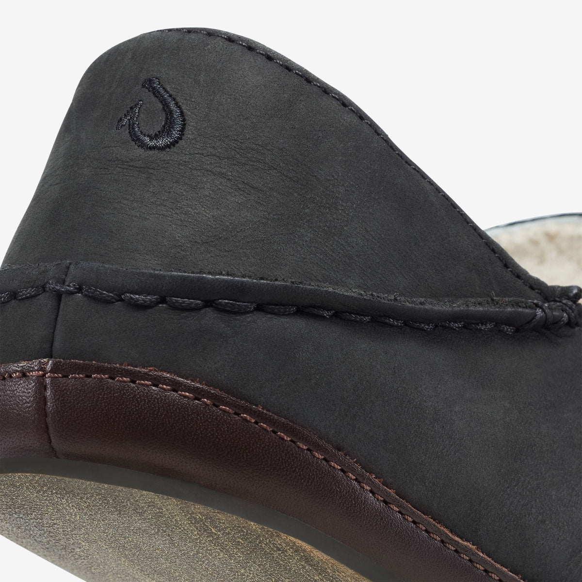 OluKai Premium | Moloā Slipper - Black / Dk Java