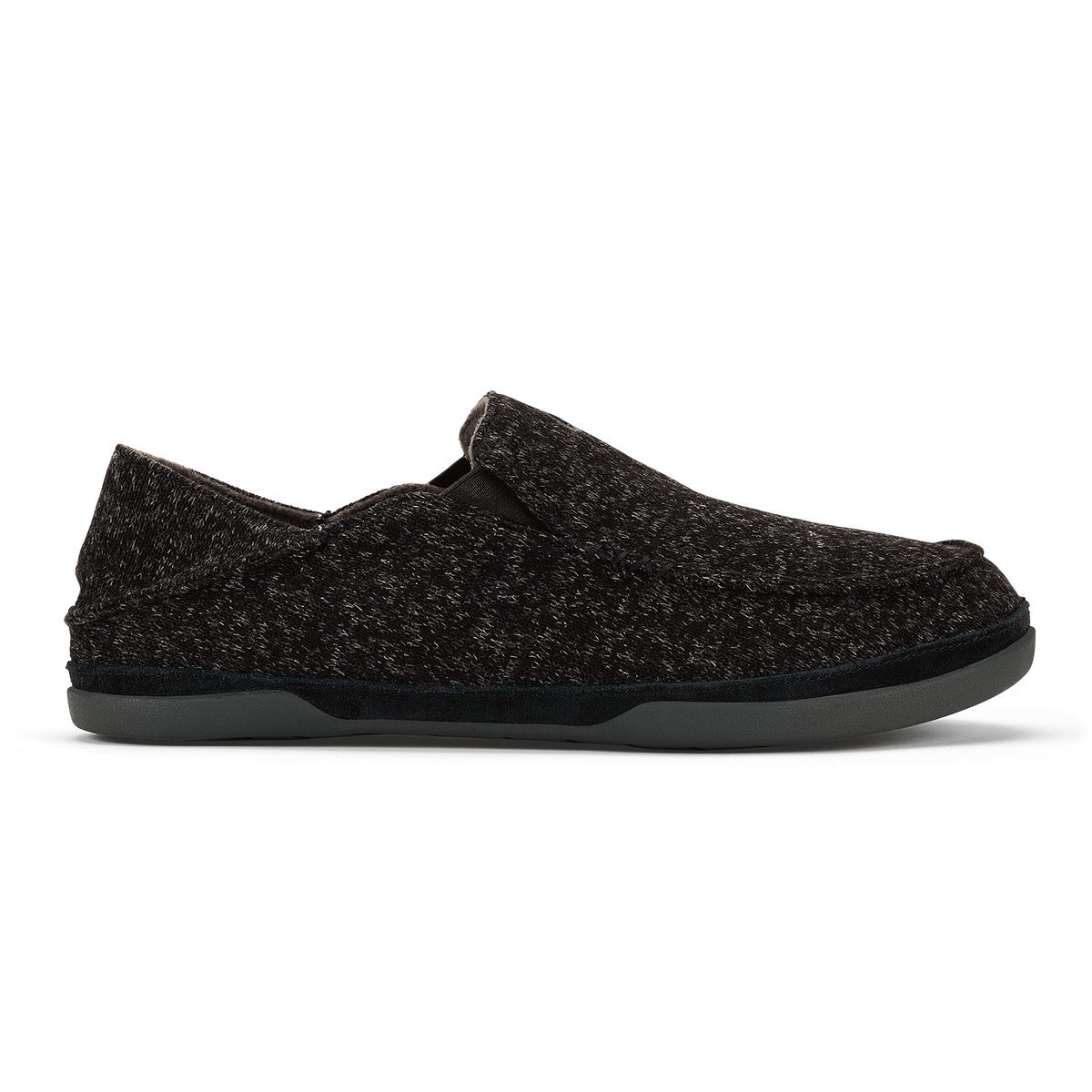 OluKai Hot Sale | Moloā Hulu Men’s Wool Slippers - Black