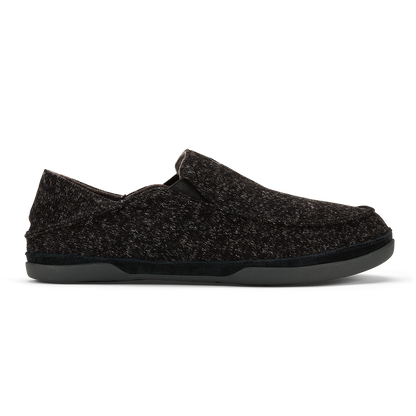 OluKai Hot Sale | Moloā Hulu Men’s Wool Slippers - Black