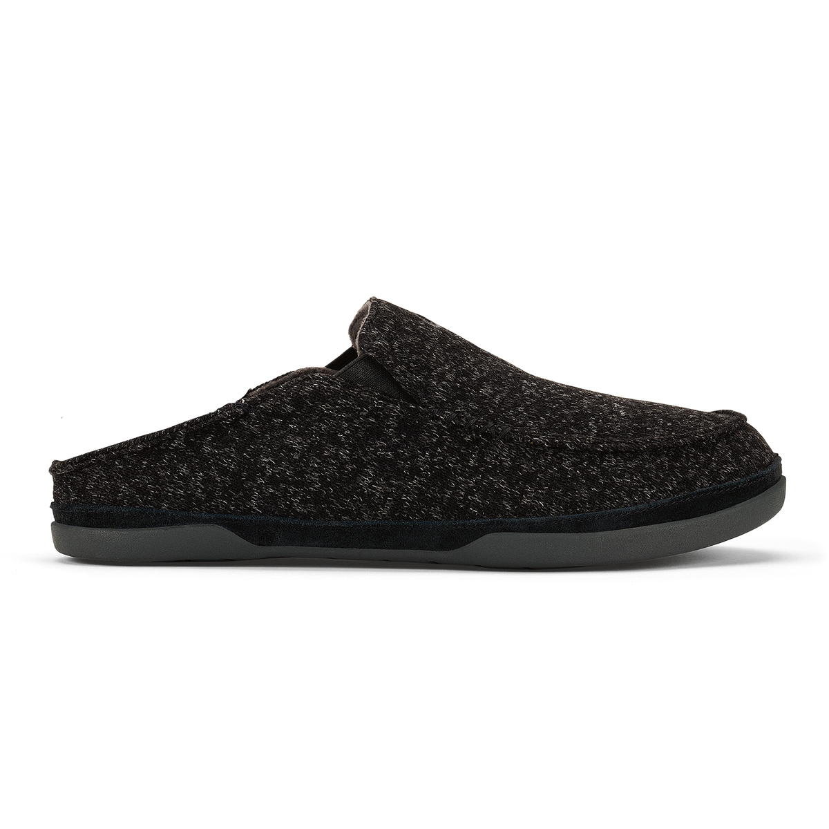 OluKai Hot Sale | Moloā Hulu Men’s Wool Slippers - Black
