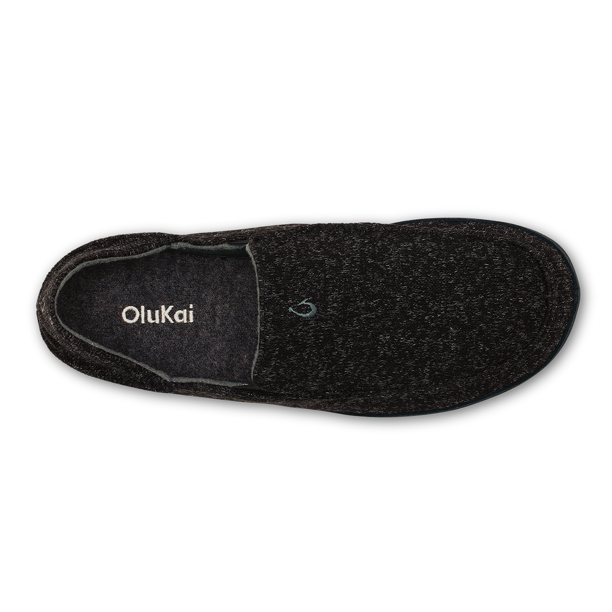 OluKai Hot Sale | Moloā Hulu Men’s Wool Slippers - Black
