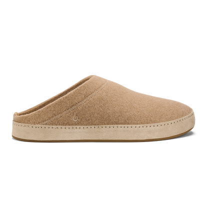 OluKai Value | Hāmani Hulu Men’s Wool Mule Slippers - Oatmeal