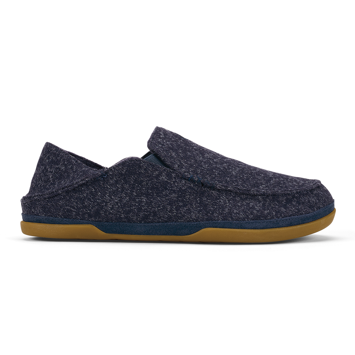 OluKai New | Moloā Hulu Men’s Wool Slippers - Trench Blue