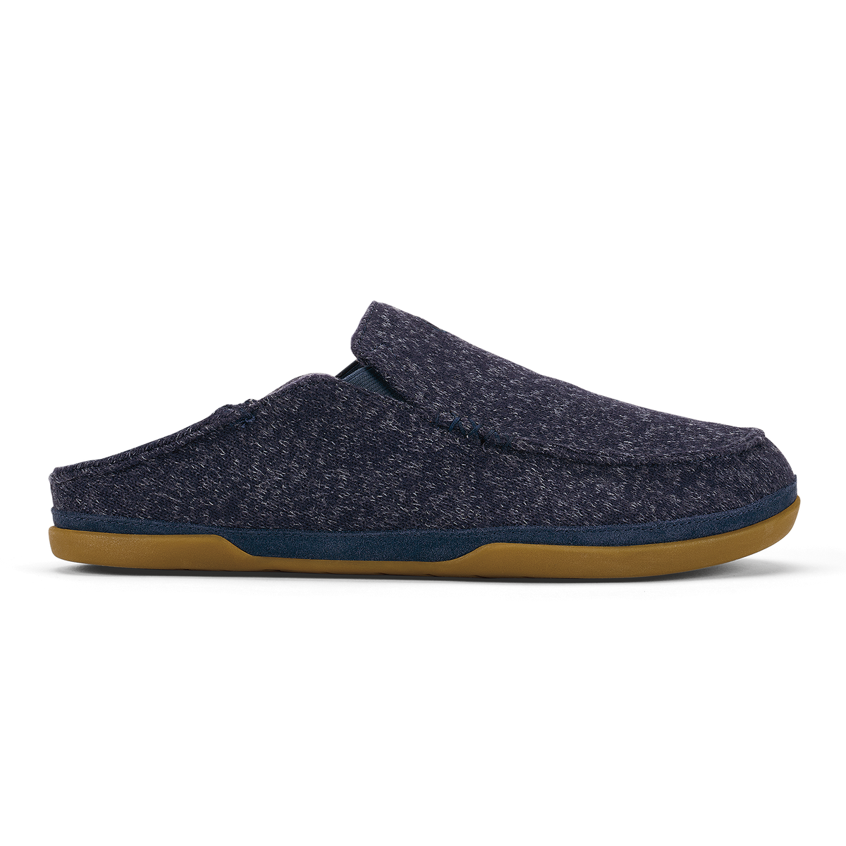 OluKai New | Moloā Hulu Men’s Wool Slippers - Trench Blue