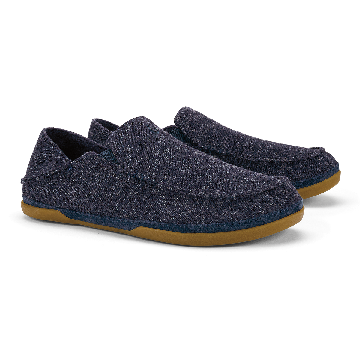 OluKai New | Moloā Hulu Men’s Wool Slippers - Trench Blue