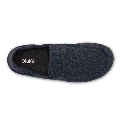 OluKai New | Moloā Hulu Men’s Wool Slippers - Trench Blue