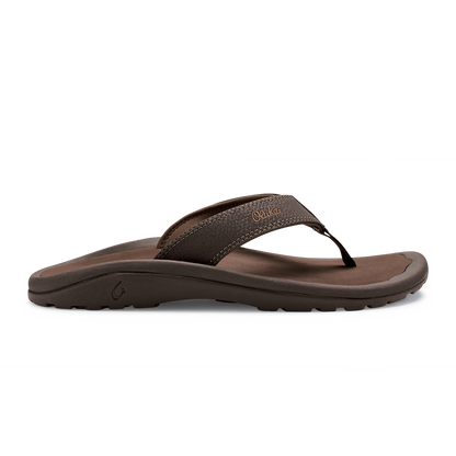 OluKai Classic | ‘Ohana Men's Beach Sandals - Dark Java / Ray