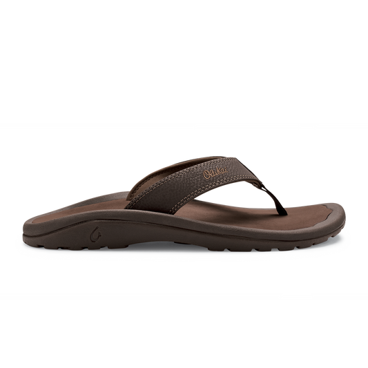 OluKai Classic | ‘Ohana Men's Beach Sandals - Dark Java / Ray