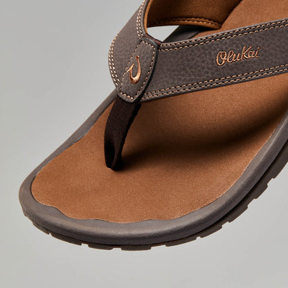 OluKai Classic | ‘Ohana Men's Beach Sandals - Dark Java / Ray