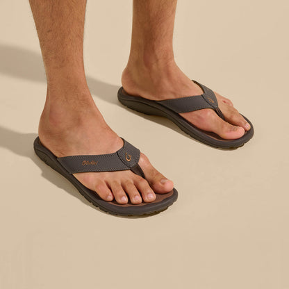 OluKai Classic | ‘Ohana Men's Beach Sandals - Dark Java / Ray