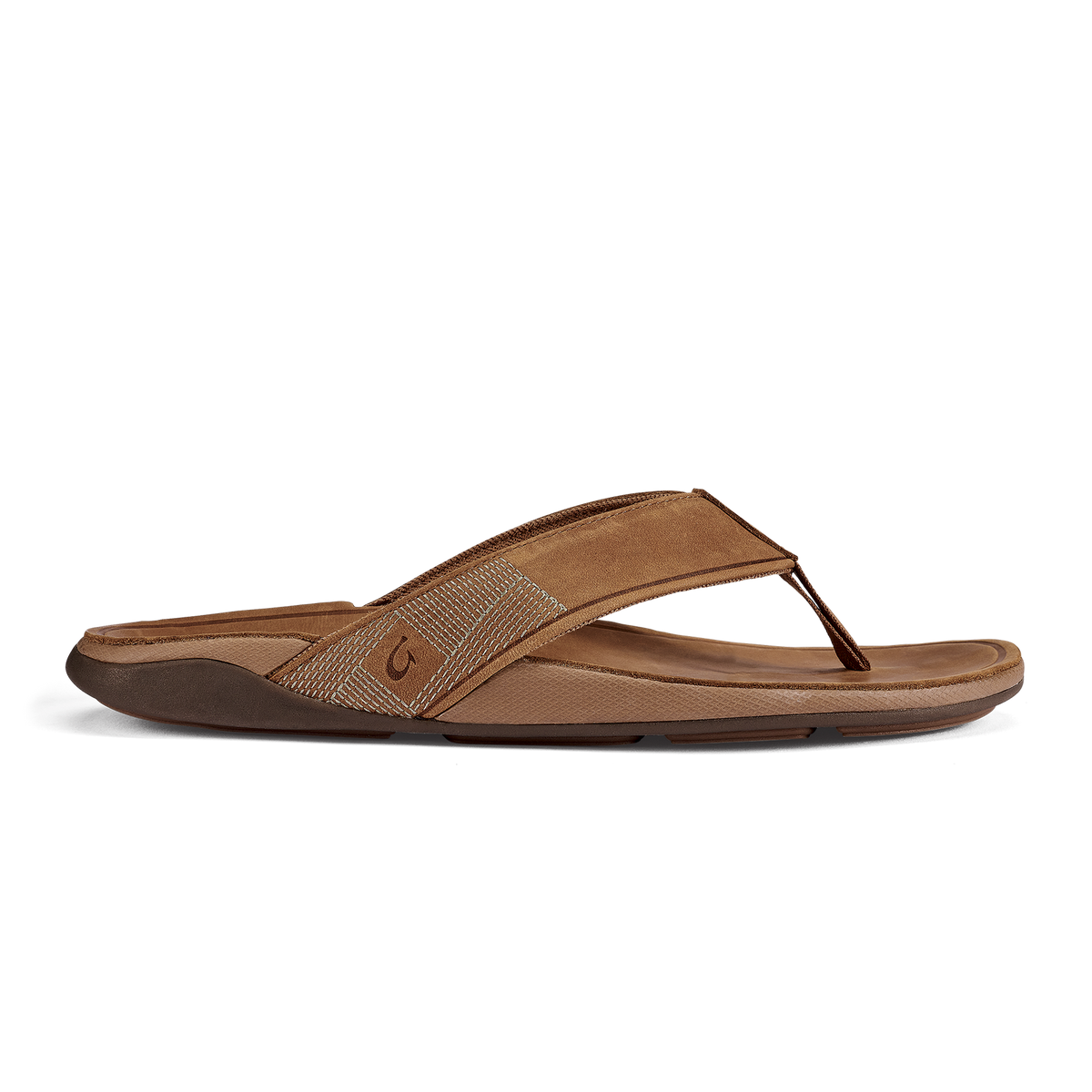 OluKai Exclusive | Tuahine Men's Waterproof Leather Beach Sandals - Toffee