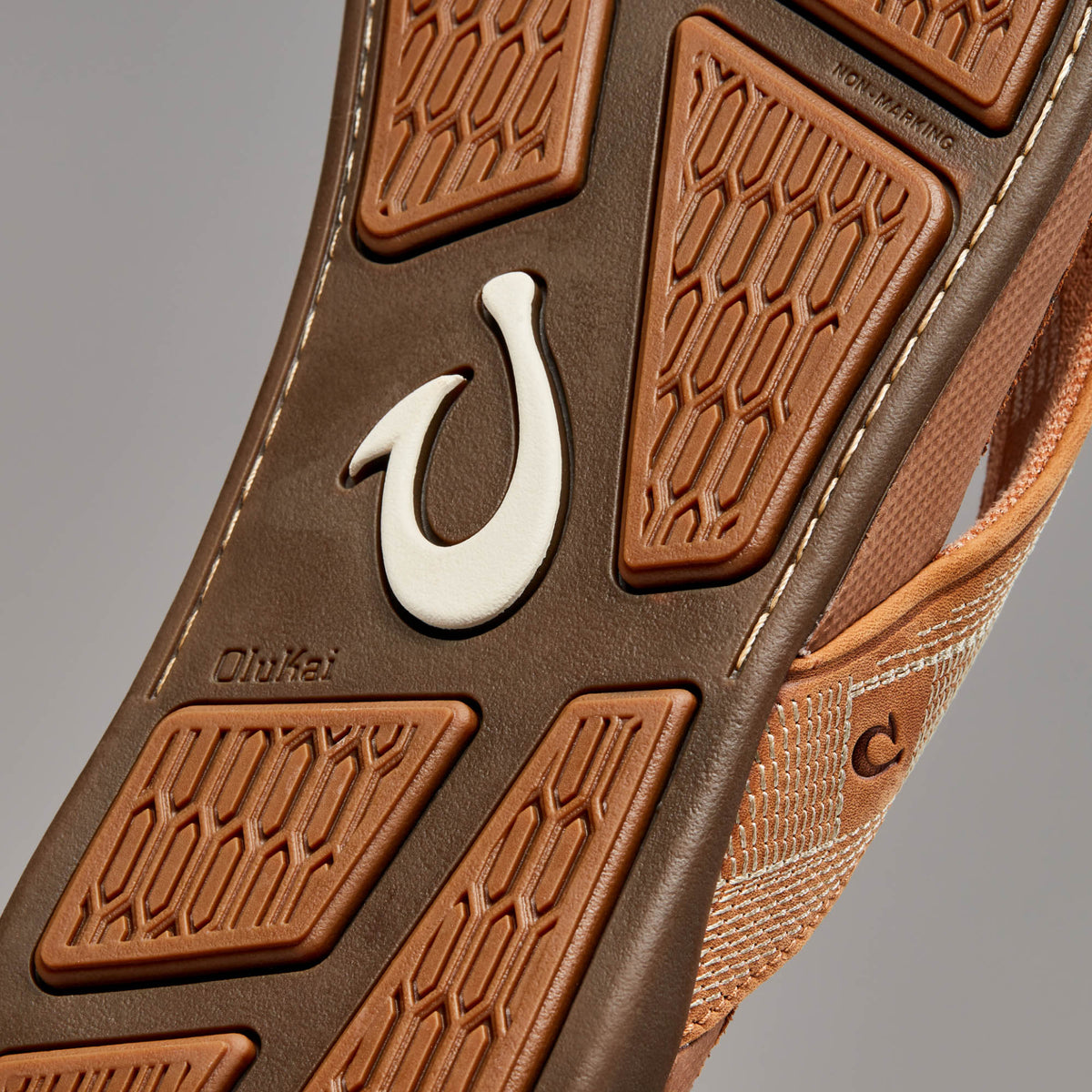 OluKai Exclusive | Tuahine Men's Waterproof Leather Beach Sandals - Toffee