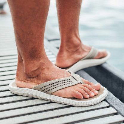 OluKai Trusted | Ulele Men's Water-Ready Beach Sandals - Clay / Mustang