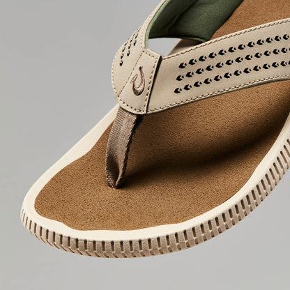OluKai Trusted | Ulele Men's Water-Ready Beach Sandals - Clay / Mustang