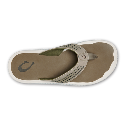 OluKai Trusted | Ulele Men's Water-Ready Beach Sandals - Clay / Mustang