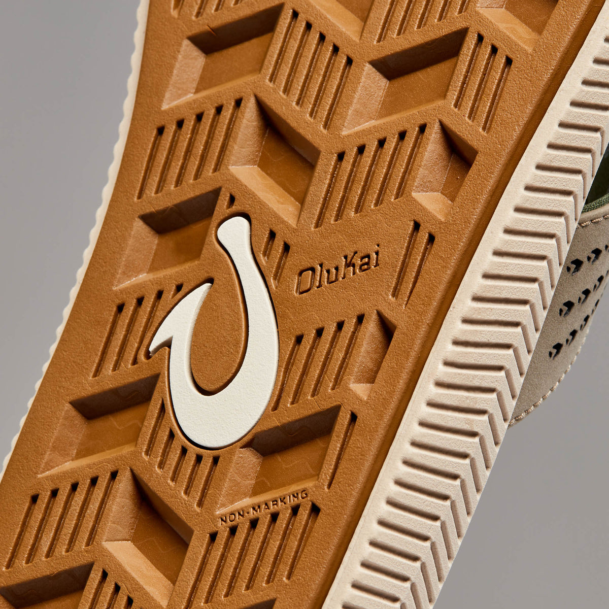 OluKai Trusted | Ulele Men's Water-Ready Beach Sandals - Clay / Mustang