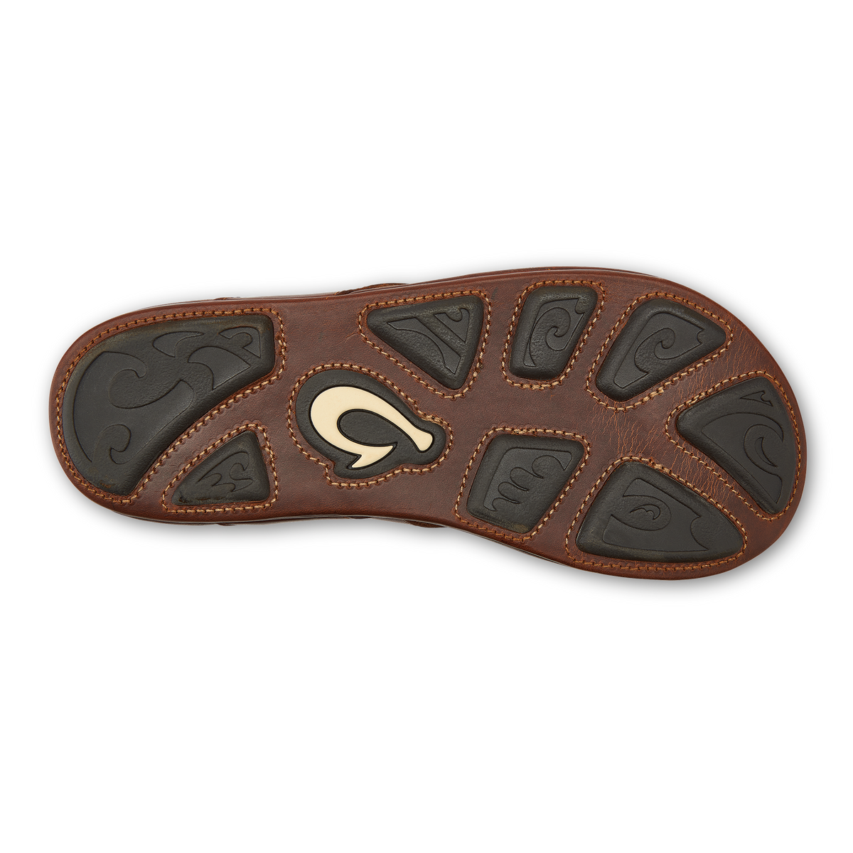 OluKai Hot Sale | Mekila Men's Full-Grain Leather Beach Sandals - Natural
