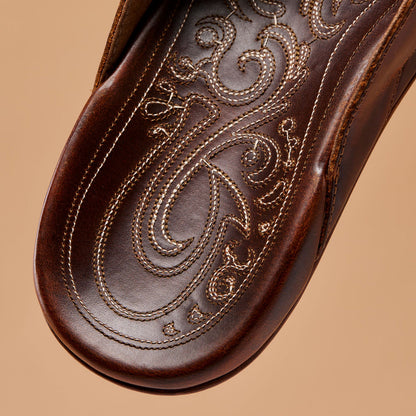 OluKai Hot Sale | Mekila Men's Full-Grain Leather Beach Sandals - Natural