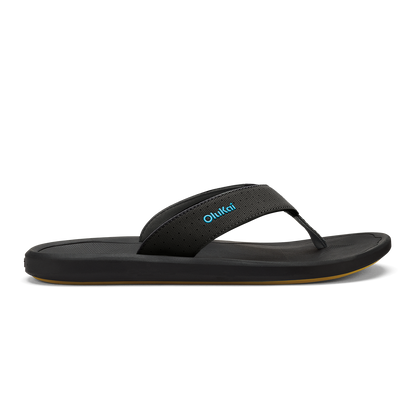 OluKai Discount | Ki‘i Men’s Water Ready Beach Sandals - Lava Rock / Bold Blue