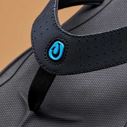 OluKai Discount | Ki‘i Men’s Water Ready Beach Sandals - Lava Rock / Bold Blue