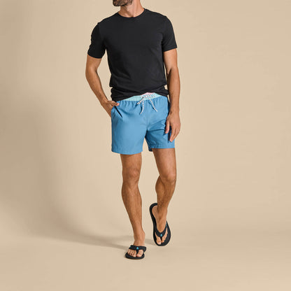 OluKai Discount | Ki‘i Men’s Water Ready Beach Sandals - Lava Rock / Bold Blue