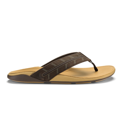 OluKai Hot Sale | Tuahine Palm - Dk Java / Golden Sand