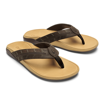 OluKai Hot Sale | Tuahine Palm - Dk Java / Golden Sand