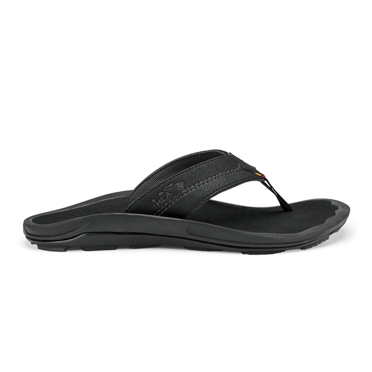 OluKai Smart Buy | Kīpī Men’s Comfortable Beach Sandals - Black