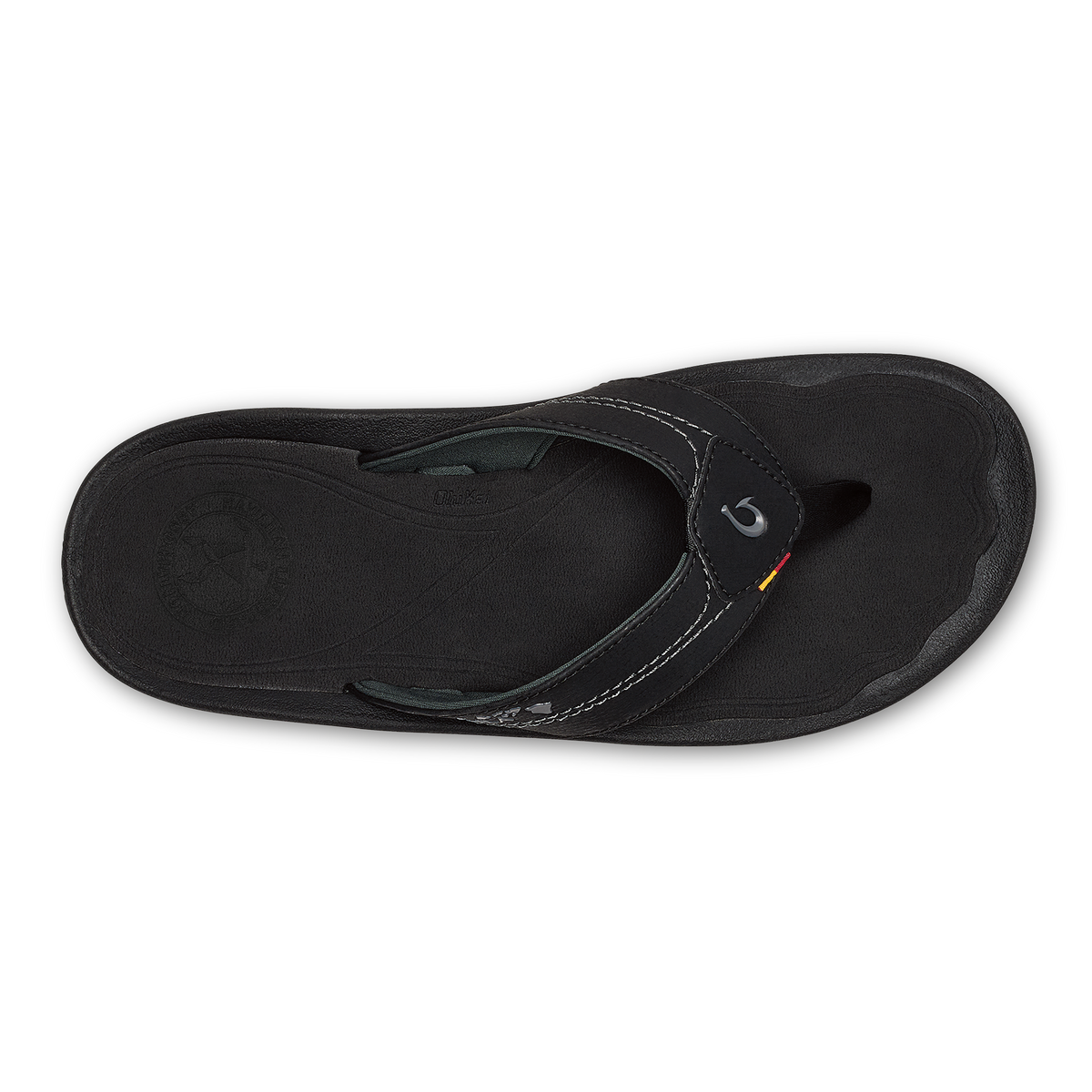 OluKai Smart Buy | Kīpī Men’s Comfortable Beach Sandals - Black