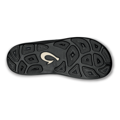 OluKai Smart Buy | Kīpī Men’s Comfortable Beach Sandals - Black