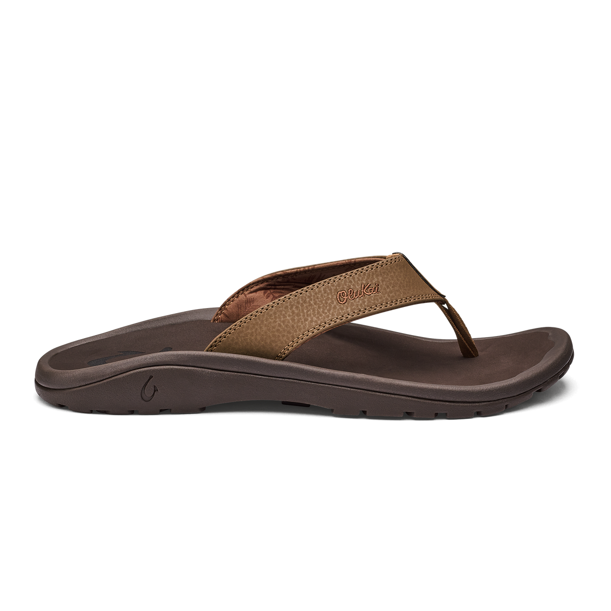 OluKai Quality | ‘Ohana Men's Best Selling Beach Sandals - Tan / Dark Java