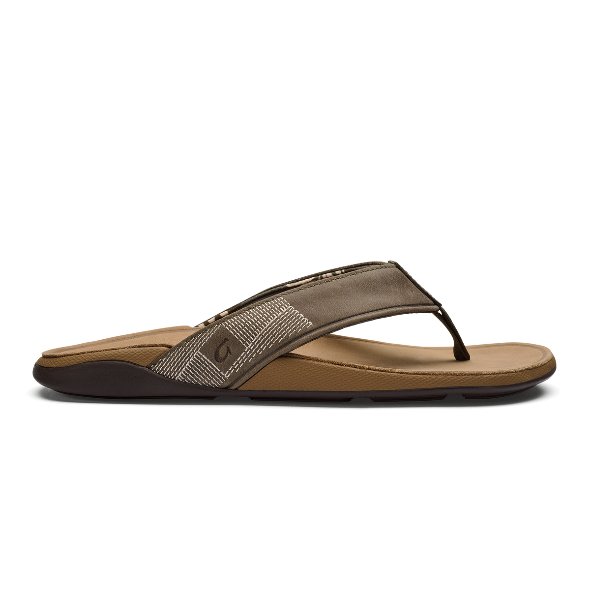 OluKai Deals | Tuahine Men's Waterproof Leather Beach Sandals - Hunter