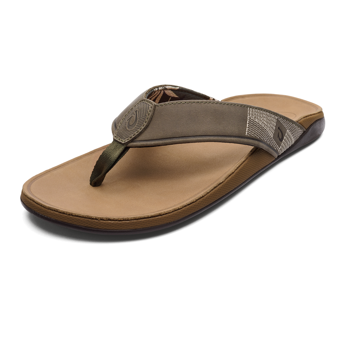 OluKai Deals | Tuahine Men's Waterproof Leather Beach Sandals - Hunter