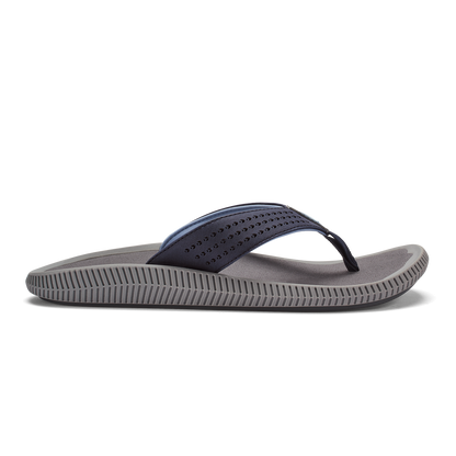 OluKai Featured | Ulele Men's Beach Sandals - Blue Depth / Charcoal